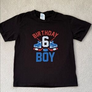 Hockey Themed 6th Birthday T-Shirt